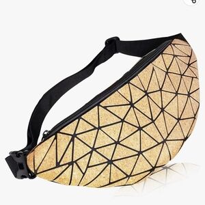Funny Fanny Pack 3D Wood Grain Waterproof Waist Bag